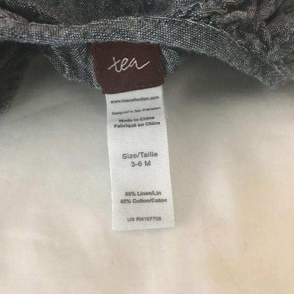 Tea Collection Chambray Dress and Bloomers 3-6mo - Picture 4 of 5